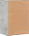 vidaXL - Dressoir - 59x39x80 - cm - bewerkt - hout - betongrijs