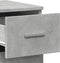 vidaXL - Dressoir - 59x39x80 - cm - bewerkt - hout - betongrijs