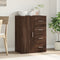 vidaXL - Dressoir - 59x39x80 - cm - bewerkt - hout - bruin - eikenkleur