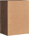 vidaXL - Dressoir - 59x39x80 - cm - bewerkt - hout - bruin - eikenkleur