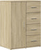 vidaXL - Dressoir - 59x39x80 - cm - bewerkt - hout - sonoma - eikenkleurig