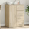 vidaXL - Dressoir - 59x39x80 - cm - bewerkt - hout - sonoma - eikenkleurig