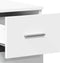 vidaXL - Dressoir - 59x39x80 - cm - bewerkt - hout - wit