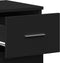 vidaXL - Dressoir - 59x39x80 - cm - bewerkt - hout - zwart