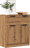 vidaXL - Dressoir - 60x30x70 - cm - bewerkt - hout - artisan - eikenkleurig