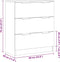 vidaXL - Dressoir - 60x30x70 - cm - bewerkt - hout - artisan - eikenkleurig