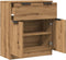 vidaXL - Dressoir - 60x30x70 - cm - bewerkt - hout - artisan - eikenkleurig