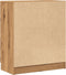 vidaXL - Dressoir - 60x30x70 - cm - bewerkt - hout - artisan - eikenkleurig