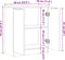 vidaXL - Dressoir - 60x30x70 - cm - bewerkt - hout - artisanaal - eikenkleurig