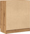 vidaXL - Dressoir - 60x30x70 - cm - bewerkt - hout - artisanaal - eikenkleurig