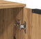 vidaXL - Dressoir - 60x30x70 - cm - bewerkt - hout - artisanaal - eikenkleurig