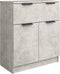 vidaXL - Dressoir - 60x30x70 - cm - bewerkt - hout - betongrijs
