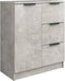 vidaXL - Dressoir - 60x30x70 - cm - bewerkt - hout - betongrijs