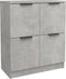 vidaXL - Dressoir - 60x30x70 - cm - bewerkt - hout - betongrijs