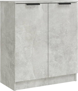 vidaXL - Dressoir - 60x30x70 - cm - bewerkt - hout - betongrijs