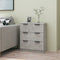 vidaXL - Dressoir - 60x30x70 - cm - bewerkt - hout - betongrijs