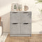 vidaXL - Dressoir - 60x30x70 - cm - bewerkt - hout - betongrijs