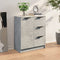 vidaXL - Dressoir - 60x30x70 - cm - bewerkt - hout - betongrijs