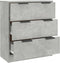 vidaXL - Dressoir - 60x30x70 - cm - bewerkt - hout - betongrijs