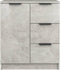 vidaXL - Dressoir - 60x30x70 - cm - bewerkt - hout - betongrijs