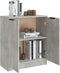 vidaXL - Dressoir - 60x30x70 - cm - bewerkt - hout - betongrijs