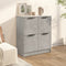 vidaXL - Dressoir - 60x30x70 - cm - bewerkt - hout - betongrijs