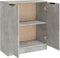 vidaXL - Dressoir - 60x30x70 - cm - bewerkt - hout - betongrijs
