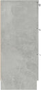 vidaXL - Dressoir - 60x30x70 - cm - bewerkt - hout - betongrijs
