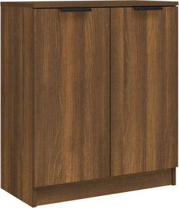 vidaXL - Dressoir - 60x30x70 - cm - bewerkt - hout - bruin - eikenkleur