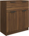 vidaXL - Dressoir - 60x30x70 - cm - bewerkt - hout - bruin - eikenkleur