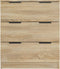 vidaXL - Dressoir - 60x30x70 - cm - bewerkt - hout - bruin - eikenkleur