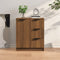 vidaXL - Dressoir - 60x30x70 - cm - bewerkt - hout - bruin - eikenkleur