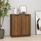 vidaXL - Dressoir - 60x30x70 - cm - bewerkt - hout - bruin - eikenkleur
