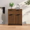 vidaXL - Dressoir - 60x30x70 - cm - bewerkt - hout - bruin - eikenkleur