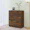 vidaXL - Dressoir - 60x30x70 - cm - bewerkt - hout - bruin - eikenkleur