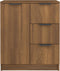 vidaXL - Dressoir - 60x30x70 - cm - bewerkt - hout - bruin - eikenkleur
