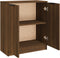 vidaXL - Dressoir - 60x30x70 - cm - bewerkt - hout - bruin - eikenkleur