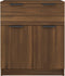 vidaXL - Dressoir - 60x30x70 - cm - bewerkt - hout - bruin - eikenkleur