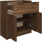 vidaXL - Dressoir - 60x30x70 - cm - bewerkt - hout - bruin - eikenkleur