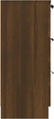 vidaXL - Dressoir - 60x30x70 - cm - bewerkt - hout - bruin - eikenkleur