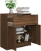 vidaXL - Dressoir - 60x30x70 - cm - bewerkt - hout - bruin - eikenkleur