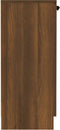 vidaXL - Dressoir - 60x30x70 - cm - bewerkt - hout - bruin - eikenkleur