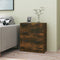 vidaXL - Dressoir - 60x30x70 - cm - bewerkt - hout - gerookt - eikenkleurig