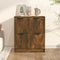 vidaXL - Dressoir - 60x30x70 - cm - bewerkt - hout - gerookt - eikenkleurig
