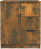 vidaXL - Dressoir - 60x30x70 - cm - bewerkt - hout - gerookt - eikenkleurig