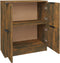 vidaXL - Dressoir - 60x30x70 - cm - bewerkt - hout - gerookt - eikenkleurig
