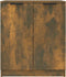 vidaXL - Dressoir - 60x30x70 - cm - bewerkt - hout - gerookt - eikenkleurig