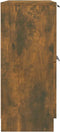vidaXL - Dressoir - 60x30x70 - cm - bewerkt - hout - gerookt - eikenkleurig