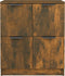 vidaXL - Dressoir - 60x30x70 - cm - bewerkt - hout - gerookt - eikenkleurig