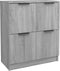 vidaXL - Dressoir - 60x30x70 - cm - bewerkt - hout - grijs - sonoma - eiken